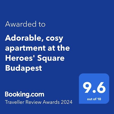 Adorable, Cosy Apartment At The Heroes' Square بودابست المظهر الخارجي الصورة